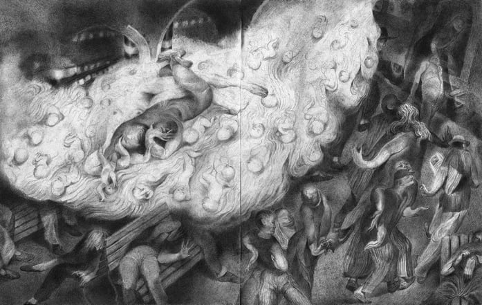 Matthias-Wyss-TAGESLICHT-DAYLIGHT-2011–2014-Pencil-On-Paper-22-x-44-Cm-1