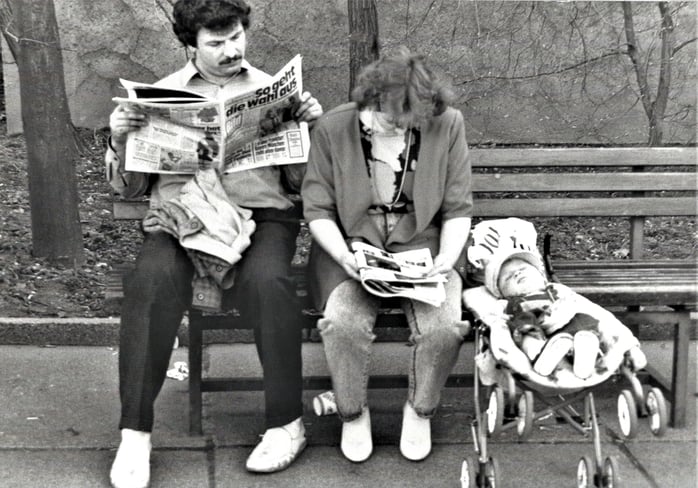 Erwartungen. Vorstellungen. Träume. Frühjahr 1990 in Leipzig. Foto: Maria Notbohm