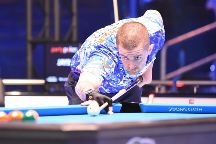 2019年『USオープン』。クッション部には「SIMONIS CLOTH」の文字が（BD撮影）。J・ショウ（スコットランド）は現在シモニス契約プレイヤー