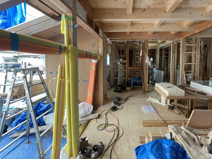 長野県　松本市　安曇野市　建築設計事務所　建築家　news設計室　丸山和男　住宅設計　設計監理　島内の家Ⅲ　長期優良住宅　瑕疵担保保証　構造検査