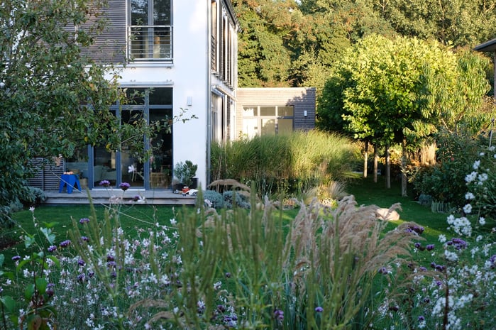 dieartigeGARTEN - abendlicher Garteneinblick Ende Oktober