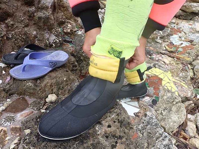 足元のウェイトもとりましょう。結構忘れます