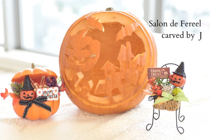 カービング　スイカ　メロン　教室　フルーツ　彫刻　大阪　オーダー　習い事　誕生日プレゼント　結婚式　カッティング　ソープ　ハロウィン　かぼちゃ