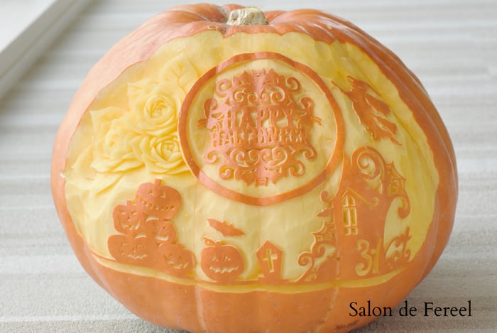 カービング　スイカ　メロン　教室　フルーツ　彫刻　大阪　オーダー　習い事　誕生日プレゼント　結婚式　カッティング　ソープ　かぼちゃ　パンプキン　ハロウィン