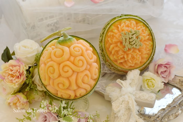 #カービング #大阪 #習い事 #彫刻 #フルーツカービング #ソープカービング #スイカ #フルーツ #カッティング #soap #soapcarving #fruitscarving #cutting #carving #watermelon #fruit #fruits #melon