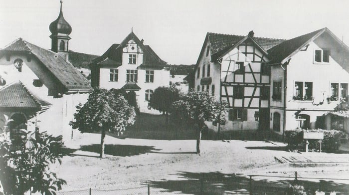 Dorfzentrum um 1925