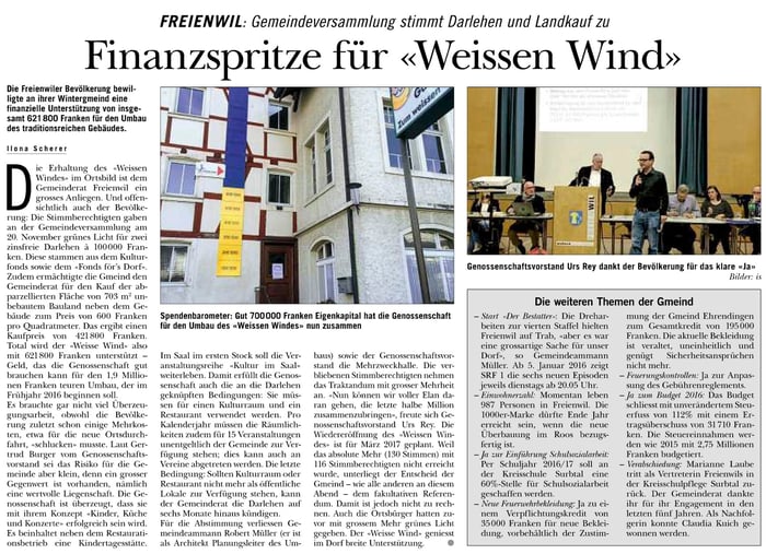Rundschau, 26. Nov. 2015