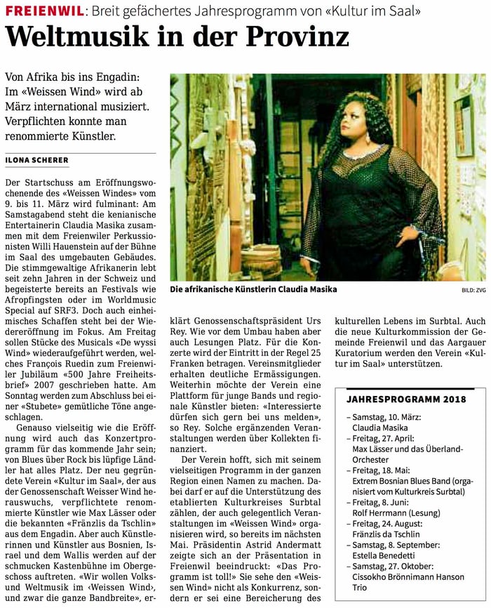 Rundschau, 2. November 2017