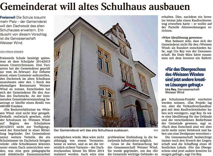 Aargauer Zeitung, 8. Mai 2013