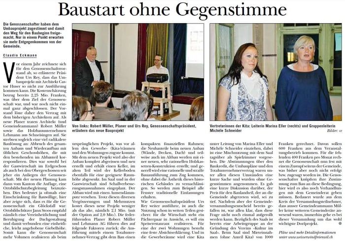 Rundschau, 26. Mai 2016