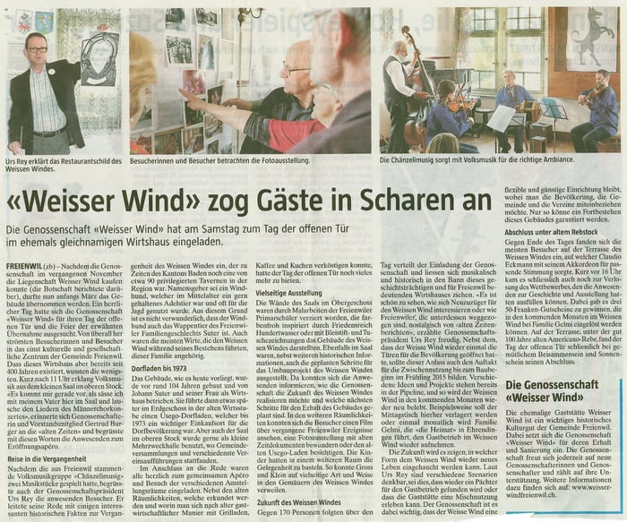 Die Botschaft, 31. März 2014