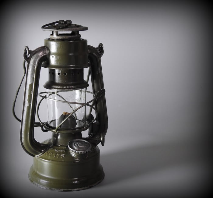 Feuerhand Nr. 175 Superbaby with rare Cylinder Glass - World War 2