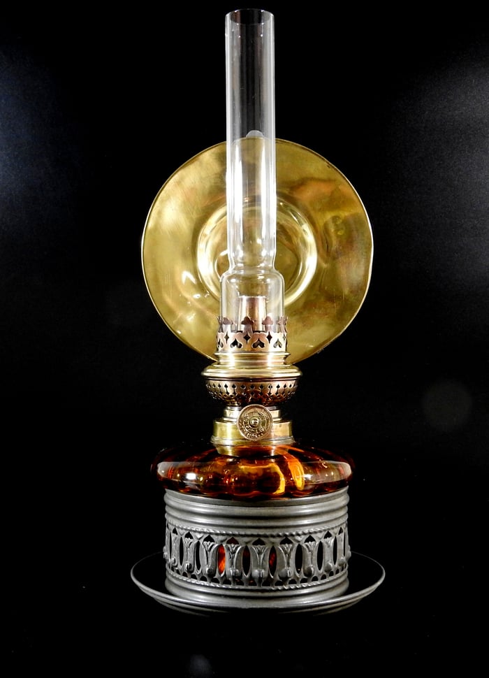 Wild & Wessel 1800's Kitchen Table Lamp - Lantern with 6''' burner