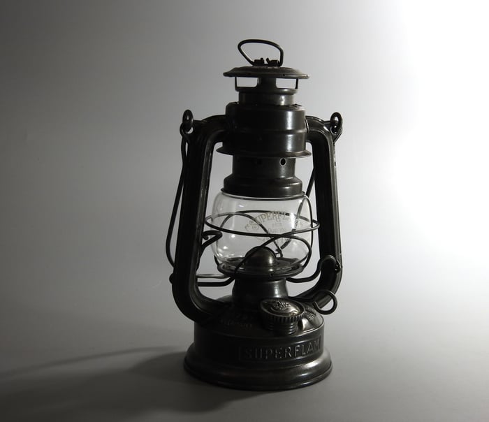 FEUERHAND Nr. 175 SUPERBABY 'SUPERFLAM' WITH ETCHED GLOBE