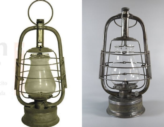 This Swiss lantern was made by Birchmeier & Cie which was founded under the name TROST & CIE in Künten in the canton of Aargau, Switzerland.