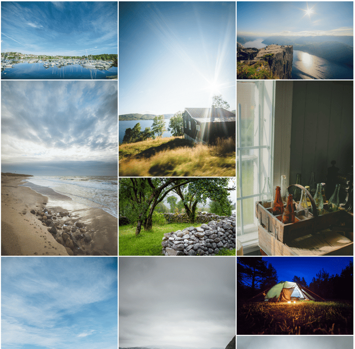 フォトギャラリー　縦並び