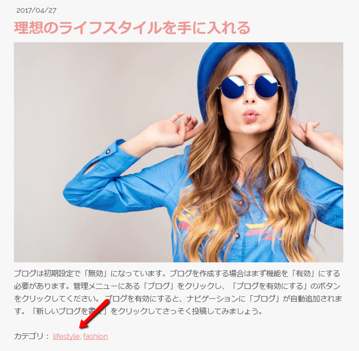 カテゴリフィルター