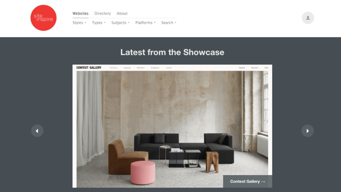 海外のかっこいいホームページを集めた：siteInspire