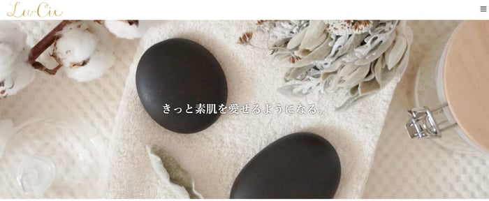 Lu-cieホームページの紹介画像