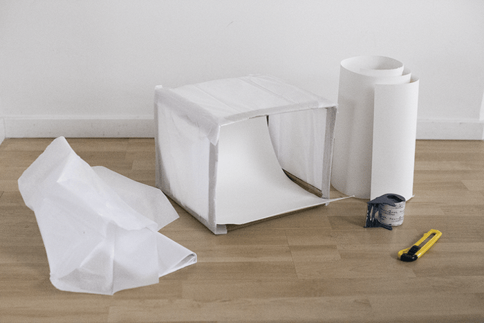 ダンボールで撮影ボックスを作成（ステップ３）