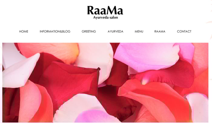 RaaMaホームページ紹介画像