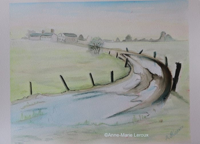  Chemin boueux en compagne