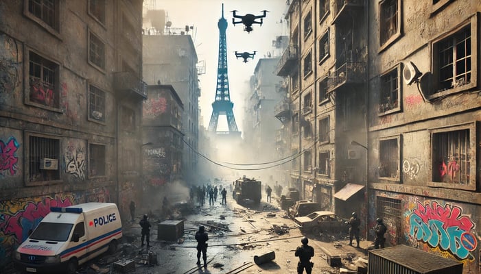 Far-right disturbances in France. #Snarchy