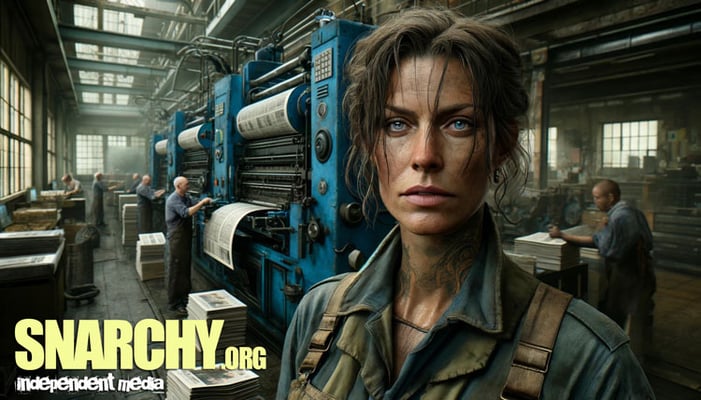 #Snarchy newspaper plant worker