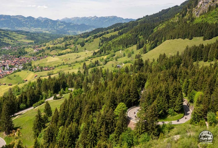 die Deutsche Alpenstraße mit dem Wohnmobil