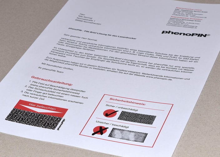 phenoPIN - une solution sûre