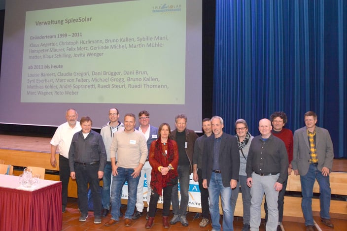 v.l.n.r. Christoph Hürlimann, Ruedi Thomann, Syril Eberhart, Michael Grogg, Ruedi Steuri, Claudia Gregori, Marc Wagner, Reto Weber, Klaus Aegerter, Louise Bamert, Andreas Jaun, Daniel Brügger, André Sopranetti. Foto: Guido Lauper, Spiez