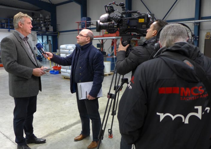 Ein Filmteam des MDR war am 15. November 2016 bei Exipnos zu Gast. © Exipnos 2016