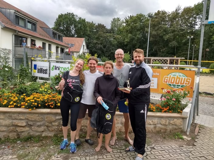 Das Siegerteam  Duschdas