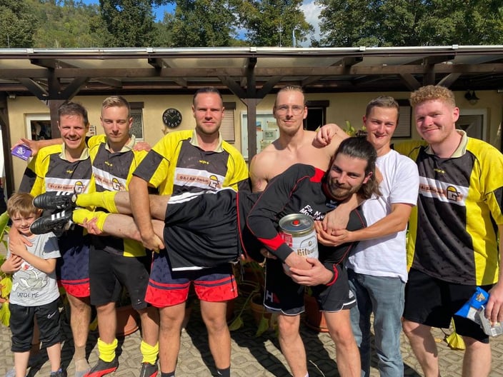 Der glückliche Sieger