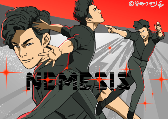 ネイサン・チェン選手似顔絵