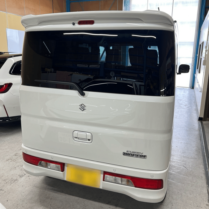 エブリィワゴン　ウィンコスプレミアム　リアガラス