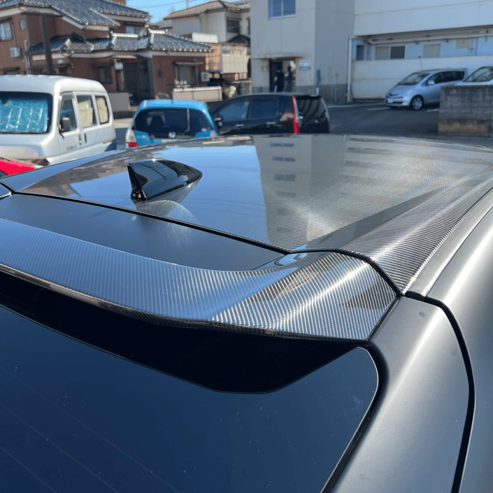 ホンダ　シビック　プロテクションフィルム施工　マットブラック　グロスカーボンプロテクションフィルム２