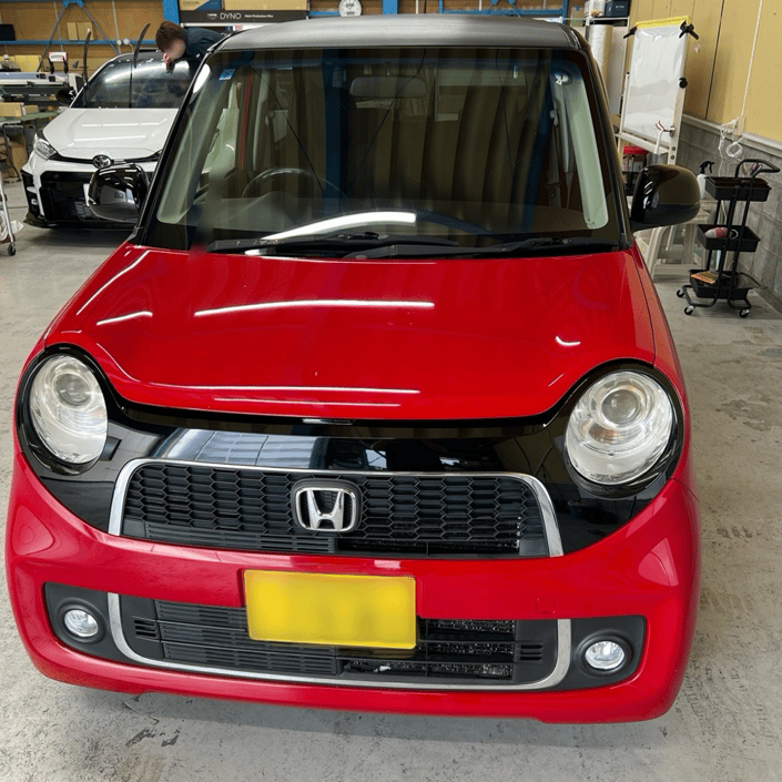ホンダ　N-ONE　ルーフ　カーボンラッピング　施工例