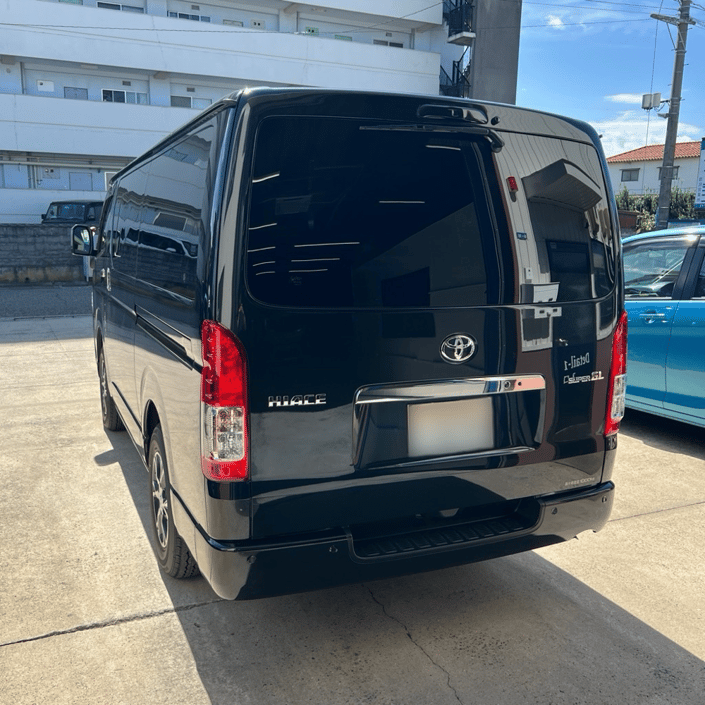 トヨタ　ハイエース　カーフィルム施工　WINCOS Premium HCD-03G　IR-85HD　リアガラス