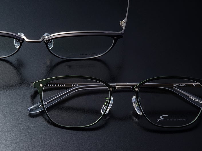 SOLID BLUE（ソリッドブルー）デキル男を演出するビジネスアイウェア「S-245」