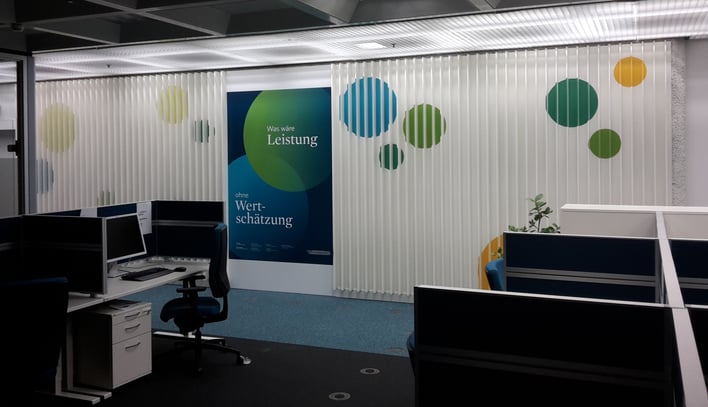  Gestaltung und Herstellung von Großraumbüro - Elementen  (Design: Boje | Jürgens | Raßbach als bombianders )