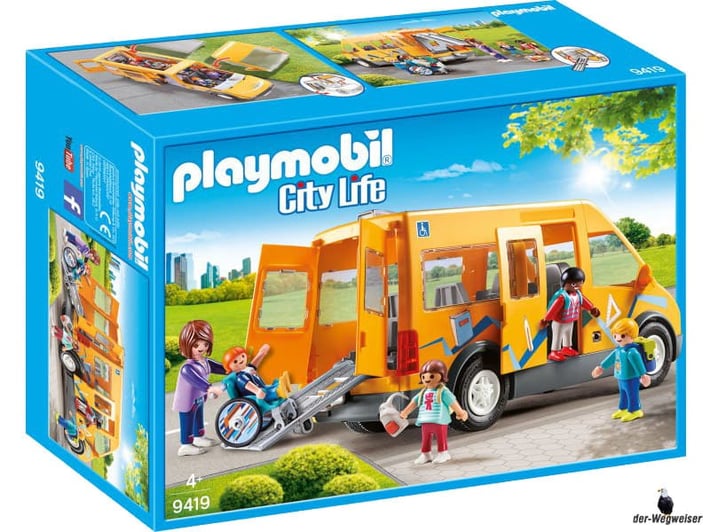 Bei der Bestellung im Onlineshop der-Wegweiser erhalten Sie das Playmobil Paket 9419 "Schulbus".