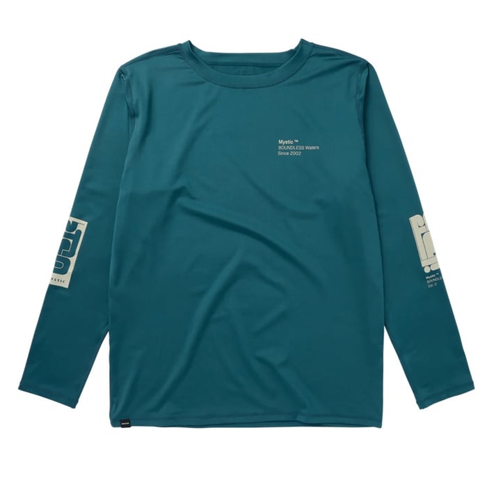 Mystic Boarding L/S Rashvest Teal bei uns am Niederrhein im SHOP