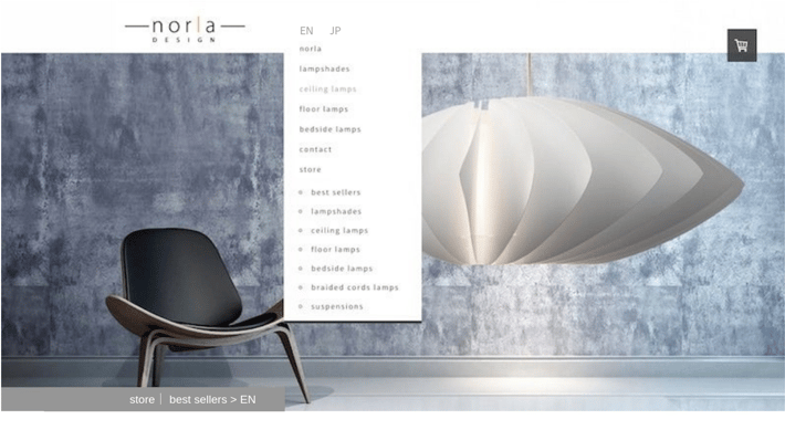 ドロップダウンメニューで多言語サイトを作成する