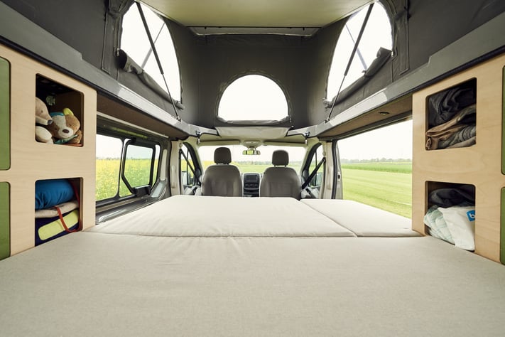Das gemütliche Campingbus Bett