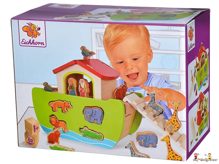Bei der Bestellung im Onlineshop der-Wegweiser erhalten Sie das Eichhorn Paket "Arche Noah mit 16 Steckfiguren".