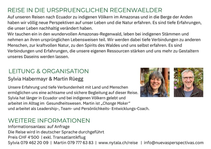 Ecuadorreisen - Sylvia Habermayr
