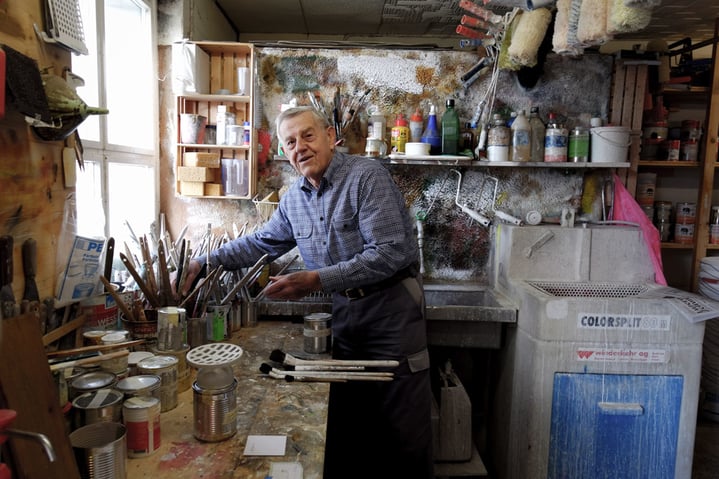 Emil Schmid, Gründer des Malergeschäfts