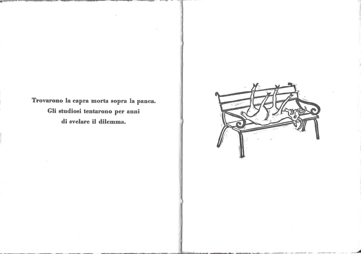 doppia pagina con stampa tipografica e linoleum originale di Luciano Ragozzino