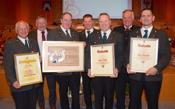 v.l.n.r. Maier Josef, Payr Peter, Sonnerer Roland, Lengauer-Stockner Christian, Mitterer Hannes, Neureiter Sebastian, Gschwentner Stefan  © Hermann Nageler